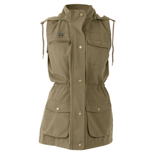 Heritage Sleeveless Utility Jacket Ladies — Heritage Sleeveless Utility Jacket Ladies
