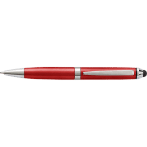 Coloured Barrel Ballpoint Pen with Stylus - Image 3