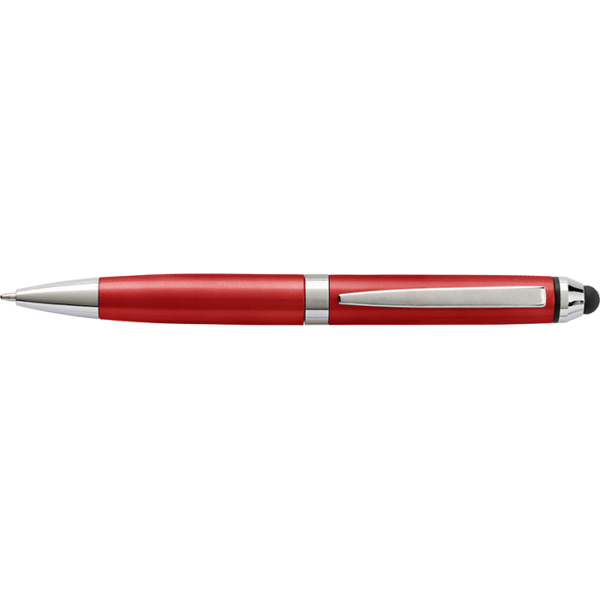 Coloured Barrel Ballpoint Pen with Stylus