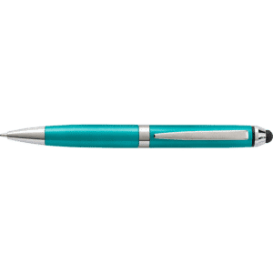 Coloured Barrel Ballpoint Pen with Stylus - Image 2