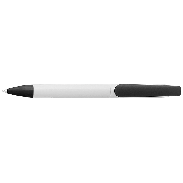 Twist Action Ballpoint Pen With White Barrel — Twist Action Ballpoint Pen With White Barrel
