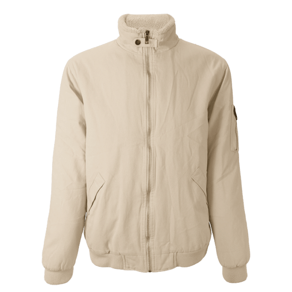 Cotton Bomber Sherpa-lined Jacket Mens — Cotton Bomber Sherpa-lined Jacket Mens