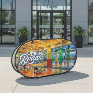 Pop-Up Banner with 2 panels – Complete Unit (2 x 1m) — Pop-Up Banner with 2 panels – Complete Unit (2 x 1m)