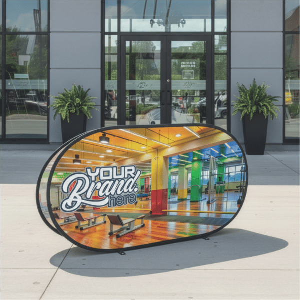 Pop-Up Banner with 2 panels – Complete Unit (2 x 1m) — Pop-Up Banner with 2 panels – Complete Unit (2 x 1m)