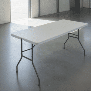 Plastic foldable TrestleTable (1.8 x 0,75m) - Image 2