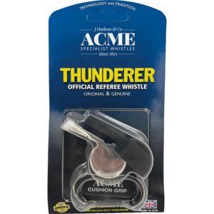 Acme 477/58.5 Thunderer Brass Finger Grip Whistle — Acme 477/58.5 Thunderer Brass Finger Grip Whistle