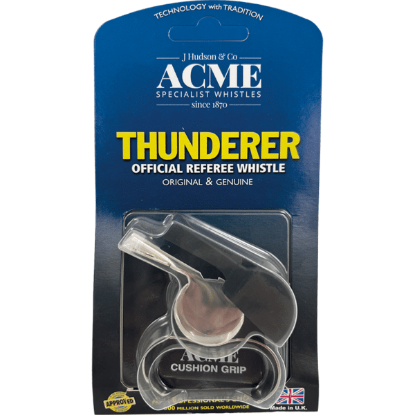 Acme 477/58.5 Thunderer Brass Finger Grip Whistle — Acme 477/58.5 Thunderer Brass Finger Grip Whistle