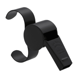 Acme 477/59.5 Thunderer Matt Black Finger Grip Whistle — Acme 477/59.5 Thunderer Matt Black Finger Grip Whistle