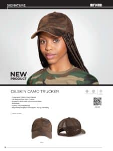 Oilskin Camo Trucker Cap - Image 3
