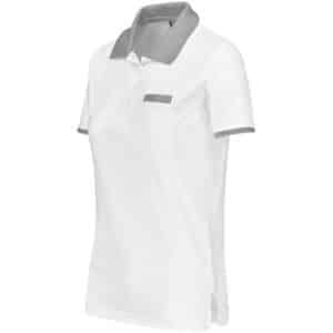 Ladies Caliber Golf Shirt - White - Image 2