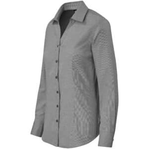 Ladies Long Sleeve Northampton Shirt - Black - Image 3