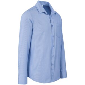 Mens Long Sleeve Northampton Shirt - Sky Blue - Image 4