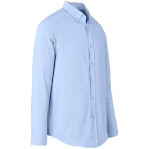 Mens Long Sleeve Nottingham Shirt - Sky Blue - Image 4