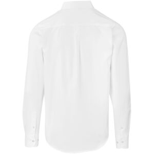Mens Long Sleeve Nottingham Shirt - White - Image 3