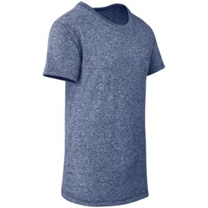 Mens Oregon Melange T-Shirt - Navy - Image 3