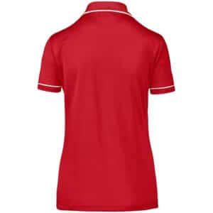 Ladies Osaka Golf Shirt - Red - Image 2