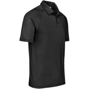 Mens Santorini Golf Shirt - Black - Image 2