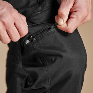 Mens Cargo Zip Off Pants - Black - Image 11