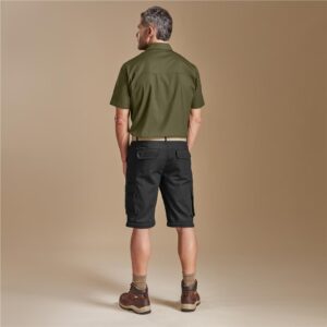 Mens Cargo Zip Off Pants - Black - Image 5