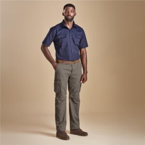 Mens Cargo Zip Off Pants - Khaki - Image 2