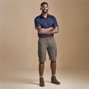 Mens Cargo Zip Off Pants - Khaki - Image 8
