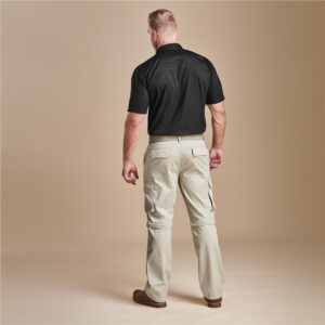Mens Cargo Zip Off Pants - Stone - Image 3