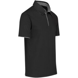 Mens Delta Golf Shirt - Black - Image 2
