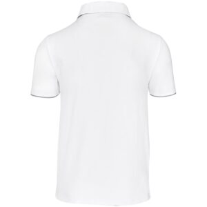 Mens Delta Golf Shirt - White - Image 4