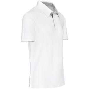 Mens Delta Golf Shirt - White - Image 3