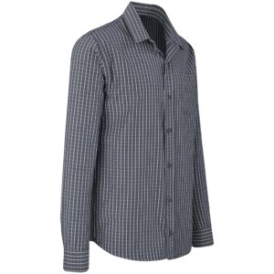 Men Long Sleeve Aston Shirt - Grey - Image 3