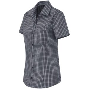 Ladies Short Sleeve Aston Shirt - Grey - Image 3