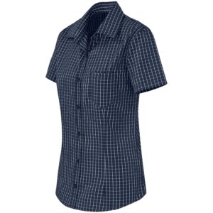 Ladies Short Sleeve Aston Shirt - Navy - Image 2