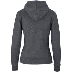 Ladies Omega Hooded Sweater - Charcoal - Image 2