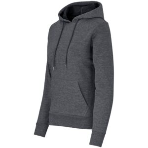 Ladies Omega Hooded Sweater - Charcoal - Image 3