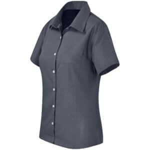 Ladies Short Sleeve Aspen Shirt - Grey - Image 2