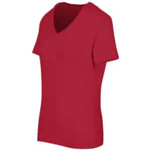 Ladies Super Club 165 V-Neck T-Shirt - Red - Image 2