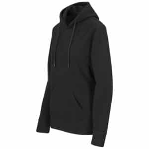 Ladies Dawson Polar Fleece Hooded Sweater - Black - Image 2