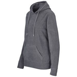 Ladies Dawson Polar Fleece Hooded Sweater - Charcoal - Image 3