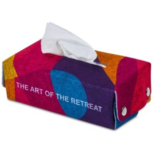 Pre-Printed Sample Hoppla Revive RPET Felt Tissue Box Cover - Image 4