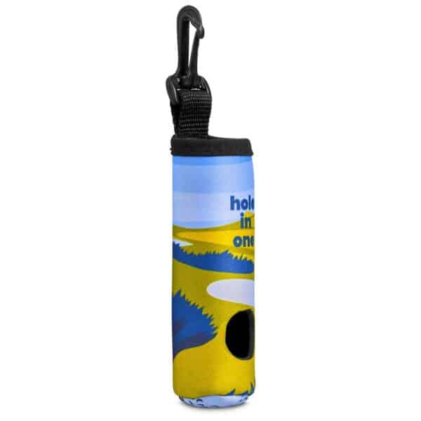 Pre-Printed Sample Hoppla Albatross Neoprene Golf Ball Pouch — Pre-Printed Sample Hoppla Albatross Neoprene Golf Ball Pouch
