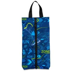Pre-Printed Sample Hoppla Spikes Polyester Shoe Bag - Image 3