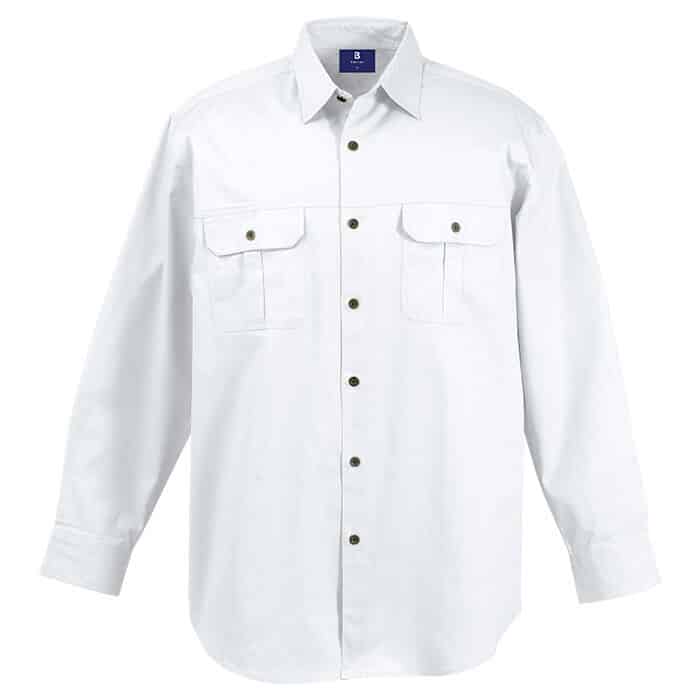 Bush Shirt Long Sleeve Mens - Image 6