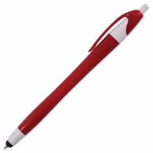 Slim Coloured Barrel Ballpoint Pen with Stylus