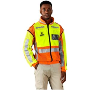 Alternative view of Metro Two-Tone Hi-viz Reflective Zip -Off Jacket