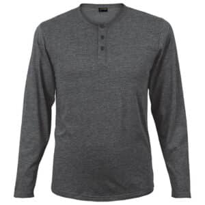 145g Henley Long Sleeve T-Shirt Mens