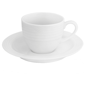Buy Arctic White Espresso Stackable Cup And Saucer 100Ml Online