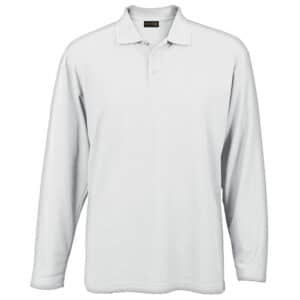 175g Pique Knit Long Sleeve Golfer Mens