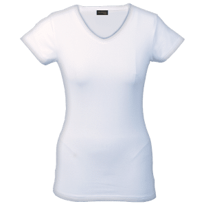 Buy 170g Slim Fit V-Neck T-Shirt Ladies Online