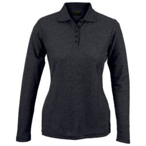 175g Pique Knit Long Sleeve Golfer Ladies