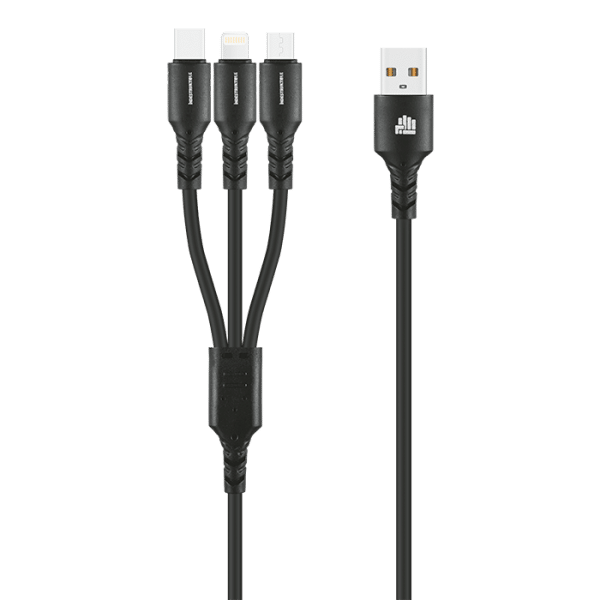 Ind 1.2M 3-In -1 Charger Cable